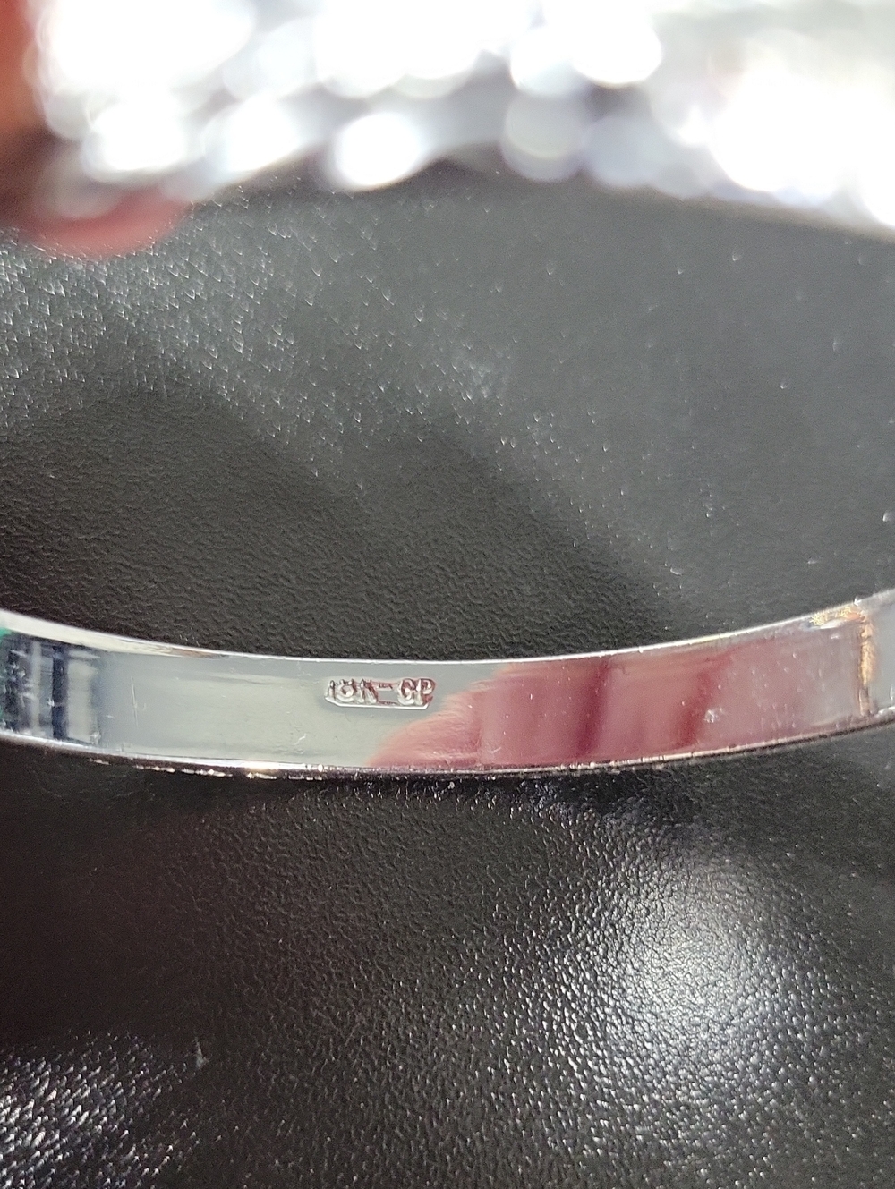 Silver Tone Crystal Multi-Stack Bangle Set - Picture 5 of 9